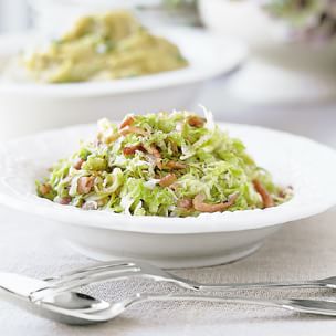 Sautéed Green Cabbage with Country Ham