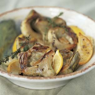 Artichokes Braised in a Stovetop Pressure Cooker
