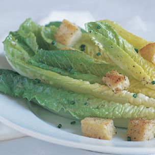 Toasted Parmesan and Garlic Oil Caesar Salad