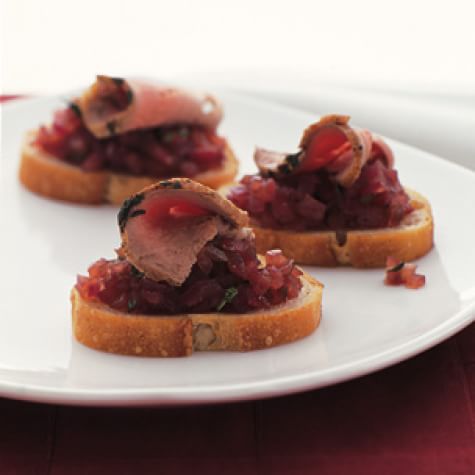 Red Onion Marmalade & Pork Canapés