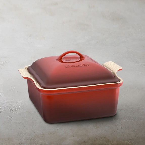 Le Creuset Heritage Stoneware Square Covered Casserole WilliamsSonoma