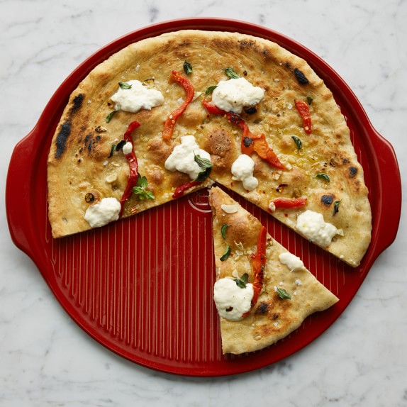 Emile Henry Ribbed Pizza Stone WilliamsSonoma