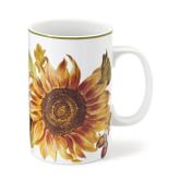 Botanical Sunflower Mugs, Set of 4