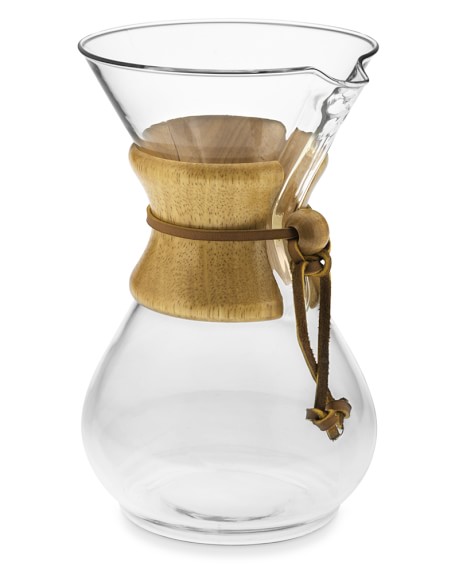 Chemex Pour-Over Glass Coffee Maker with Wood Collar Williams Sonoma