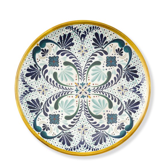 Veracruz Melamine Dinner Plates, Set of 4, Yellow