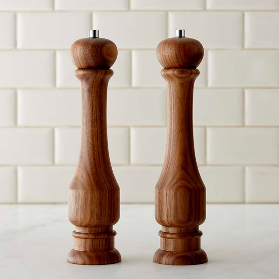WilliamsSonoma Traditional Walnut Wood Salt & Pepper Mills WilliamsSonoma