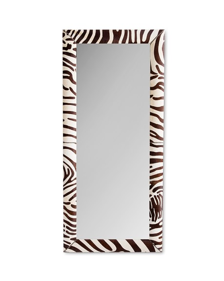zebra hide floor mirror williams sonoma zebra hide floor mirror williams sonoma