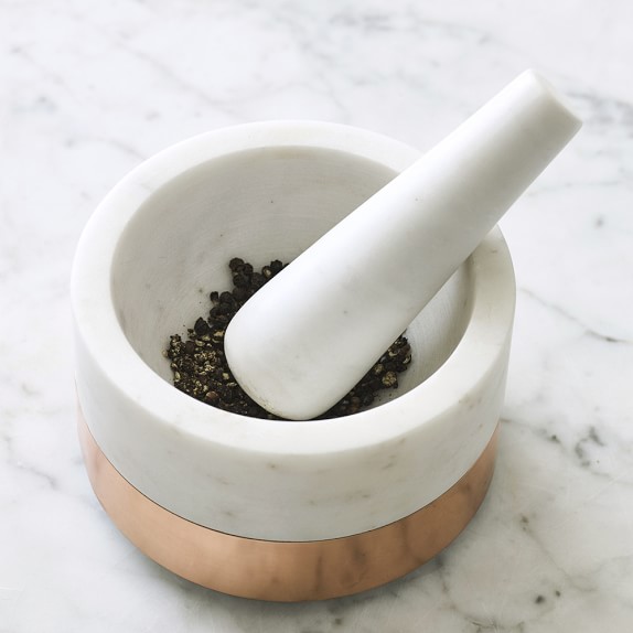 Marble & Copper Mortar and Pestle Williams Sonoma