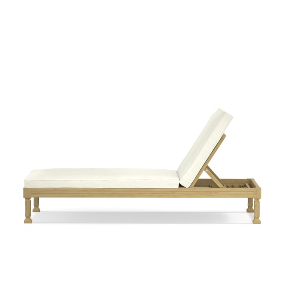 Somerset Outdoor Teak Chaise Williams Sonoma