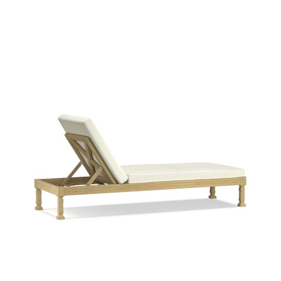Somerset Outdoor Teak Chaise Williams Sonoma