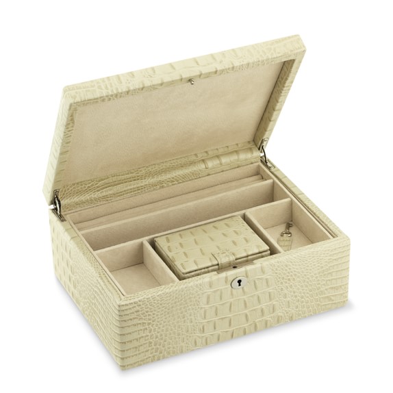 Leather Jewelry Box, Crocodile Williams Sonoma