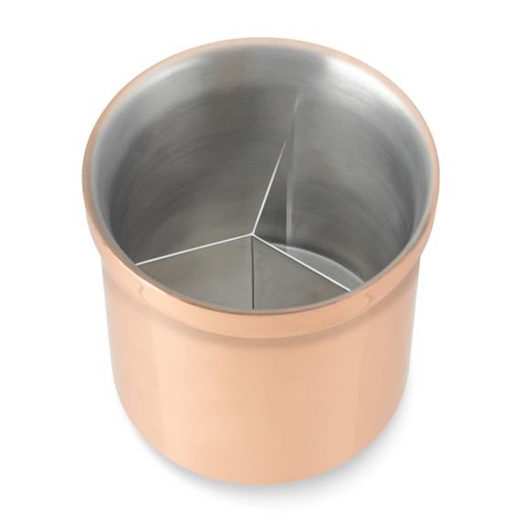 Partitioned Copper Utensil Holder WilliamsSonoma