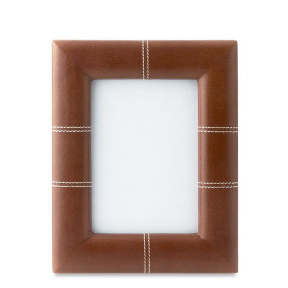 Stitched Leather Picture Frame WilliamsSonoma