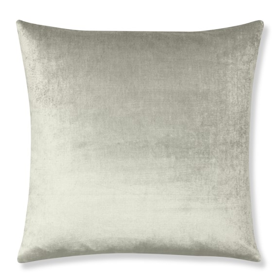 Velvet Pillow Cover Gray Williams Sonoma 1501