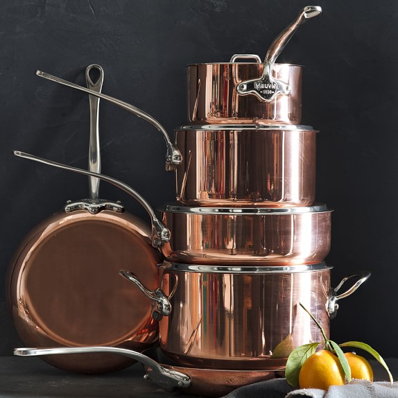 Mauviel Copper Triply 10Piece Cookware Set Williams Sonoma