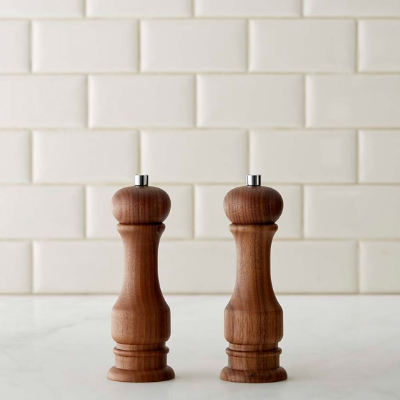 Williams Sonoma Traditional Walnut Wood Salt & Pepper Mills Williams Sonoma