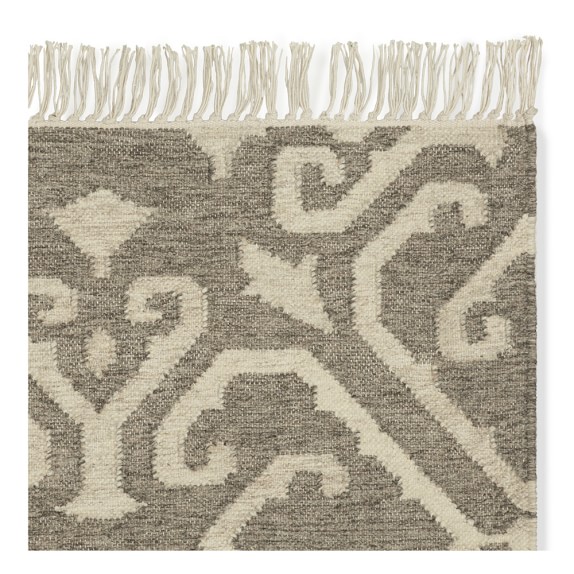 Geo Medallion Kilim Rug, Neutral Williams Sonoma