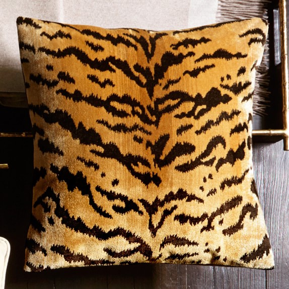 Scalamandre Tiger Pillow Cover, Gold WilliamsSonoma