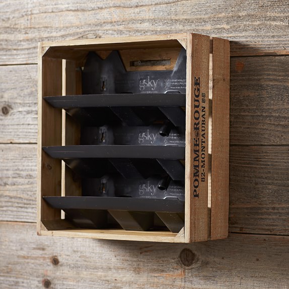 Wine Crate Vertical Planter Williams Sonoma