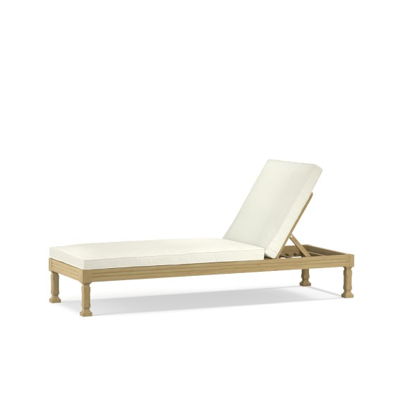 Somerset Outdoor Teak Chaise Williams Sonoma