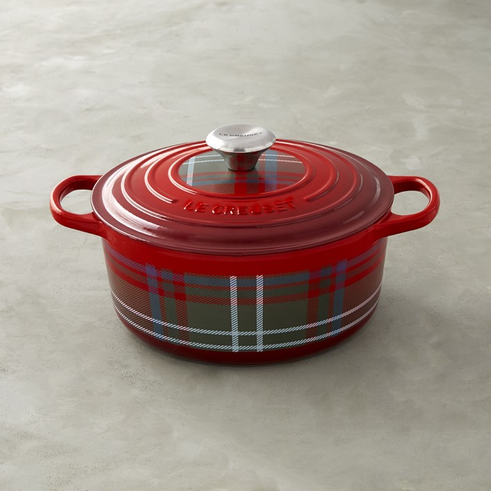 Le Creuset Signature Cast-Iron Tartan Round Dutch Oven
