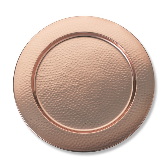 Hammered Copper Charger | Williams Sonoma