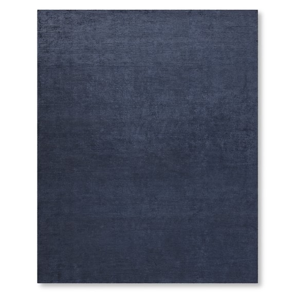 Textured Solid Rug, India Ink Williams Sonoma