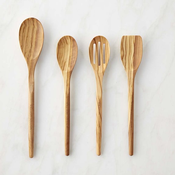 Williams Sonoma Olivewood Spoons, Set of 4 Williams Sonoma