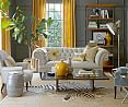 Contemporary Luxe Living Room | Williams Sonoma