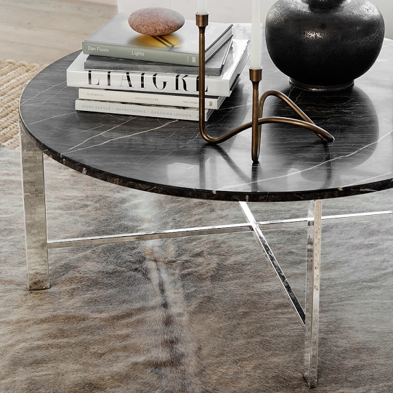 Mercer Coffee Table, Grey Marble Williams Sonoma