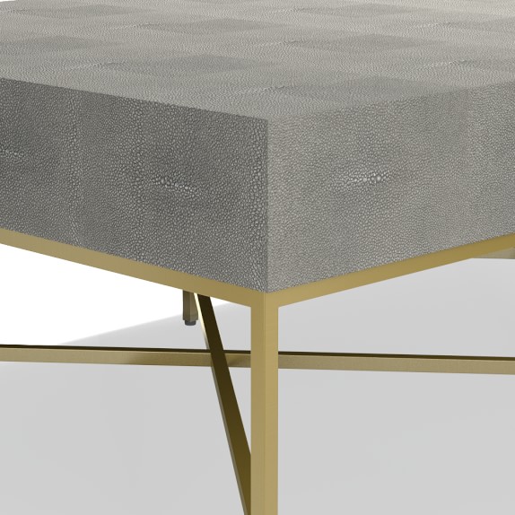 Faux Shagreen Coffee Table Williams Sonoma