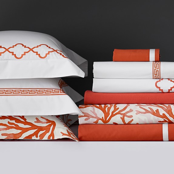 Printed Coral Bedding Williams Sonoma
