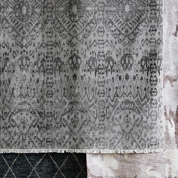 Gissar Ikat Hand Knotted Rug Williams Sonoma