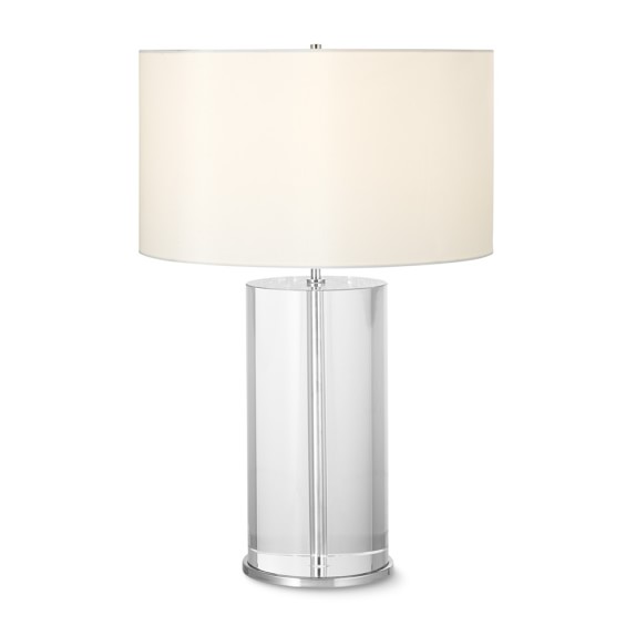 Tall Crystal Cylinder Table Lamp Williams Sonoma