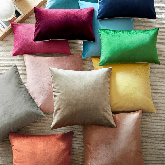 Velvet Pillow Cover, Daffodil Williams Sonoma