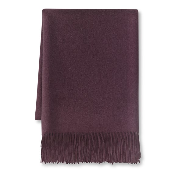 Cashmere Throw, Moonlit Violet Williams Sonoma