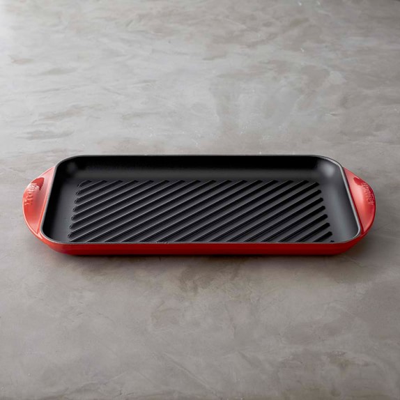 Le Creuset Signature CastIron DoubleBurner Skinny Grill, Matte