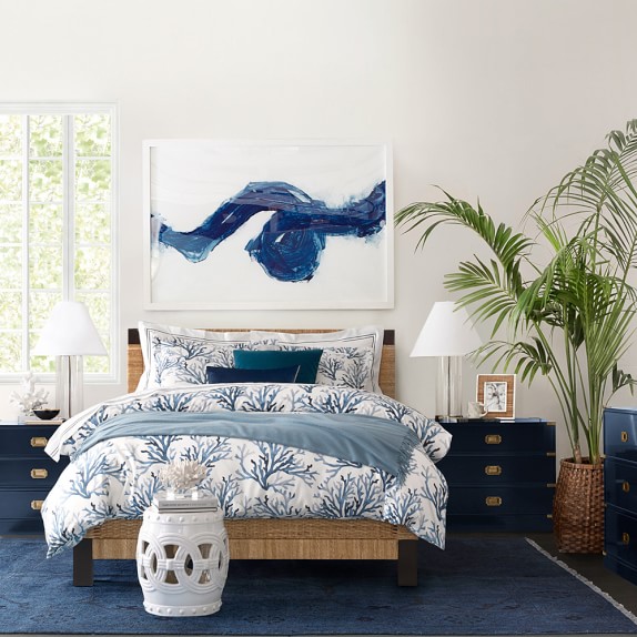 Printed Coral Bedding Williams Sonoma