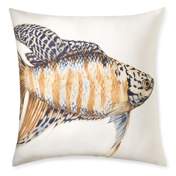 Outdoor Printed Paradise Fish Pillow Williams Sonoma