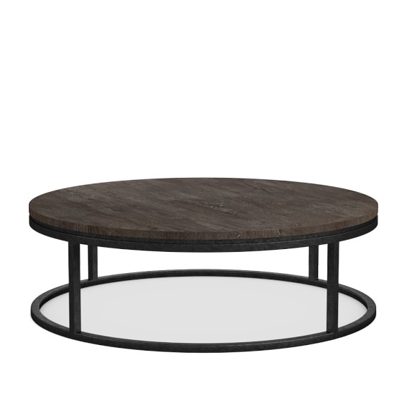 Bowen Round Coffee Table Williams Sonoma Bowen Round Coffee Table Distressed Oak 48