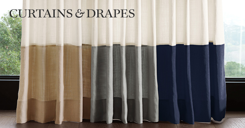 Curtains Ideas colorblock curtains : Curtains & Drapes | Williams Sonoma