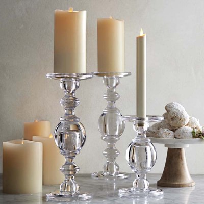 Classic Glass Candlestick | Williams Sonoma