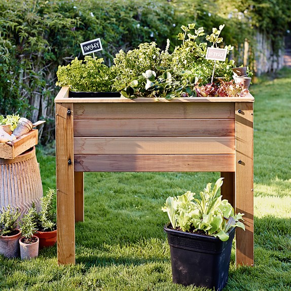 Square-Foot Raised Bed Planter | Williams Sonoma